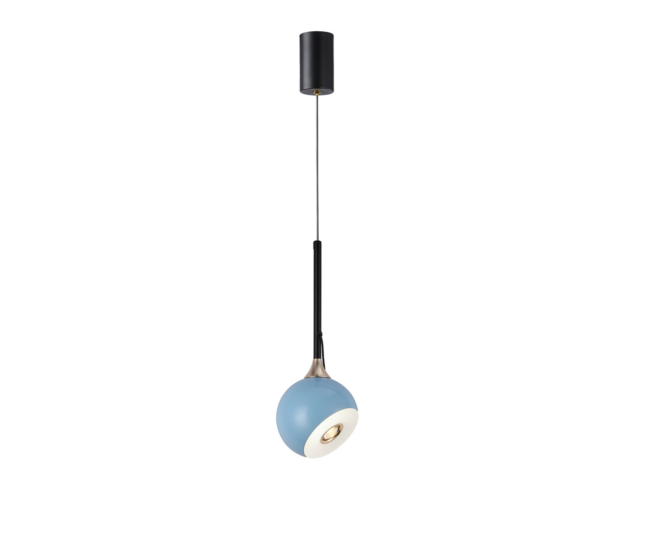 Светильник 12 см, 8W, 4000K, Kink Light 07529-1A,05, черный-голубой