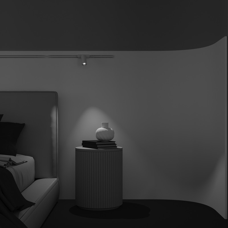 Трековый светильник 4,4*11,5*13,3 см, LED 12W, 3000К, Белый Maytoni Focus LED TR103-1-12W3K-M-W