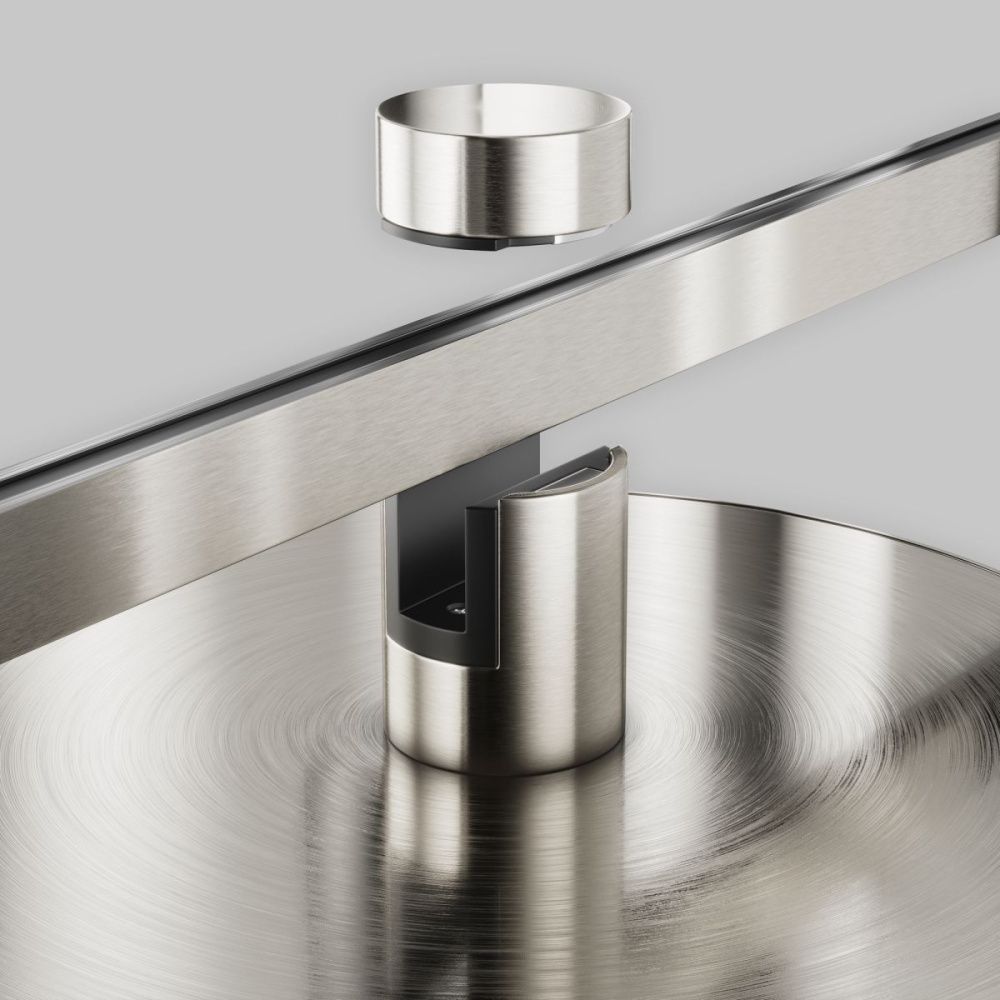 Трековый магнитный светильник 17 см, 10W, 3000K, Maytoni Technical Plato Flarity TR153-1-10W3K-PT, платина