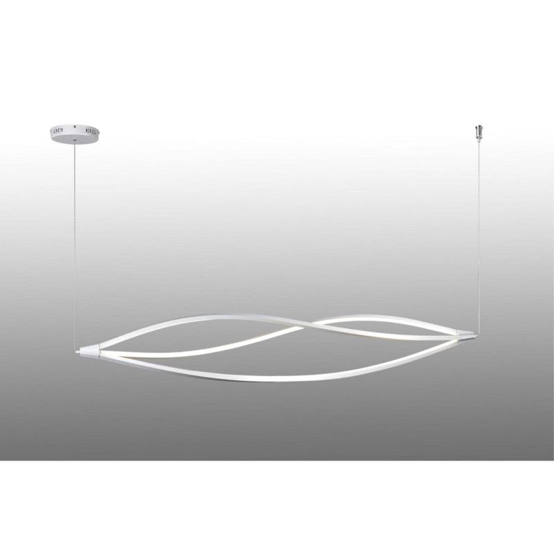 Подвесная люстра 180*25*25-150 см, 1*LED, 45W, 3000K, Aployt Manon APL.783.03.45, белый
