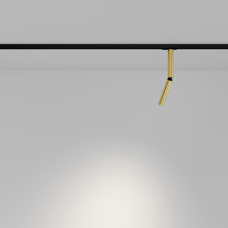 Трековый светильник 3*8,15*32,5 см, LED 6W 3000K Maytoni Technical Focus T TR142-1-6W3K-BS латунь