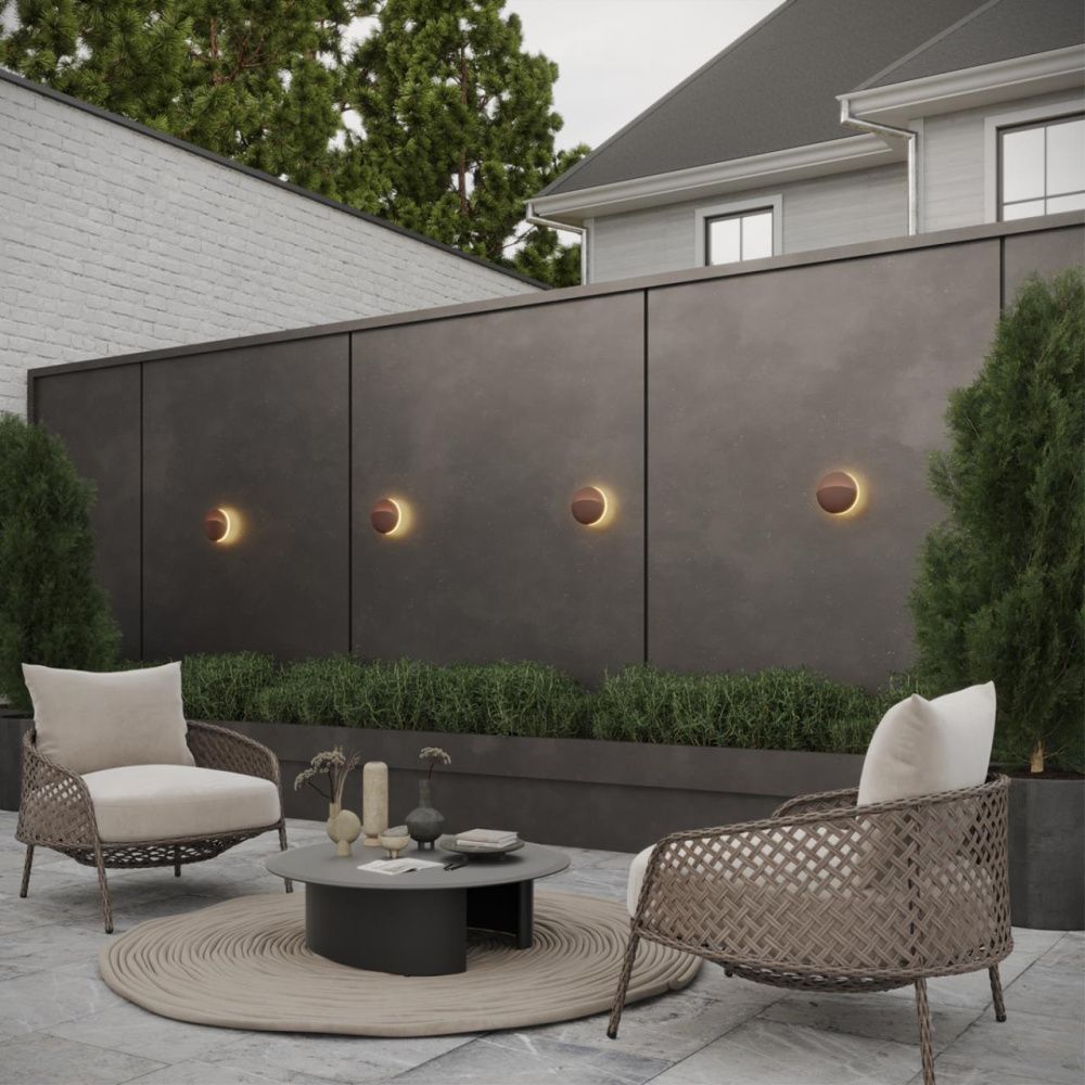 Светильник ландшафтный настенный светодиодный 15*7*15- см, *LED*10W, 3000K, Novotech Halo NOV359534, коричневый