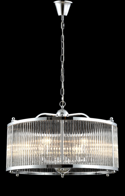 Люстра 60 см, Crystal Lux TADEO SP6 D600 CHROME/TRANSPARENTE хром