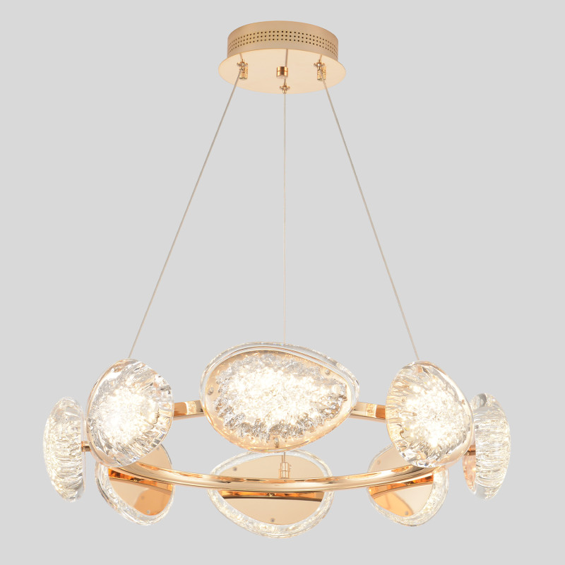 Светильник 55 см, 64W, 3000-6000K, Crystal Lux FELICIDAD SP64W LED, золото
