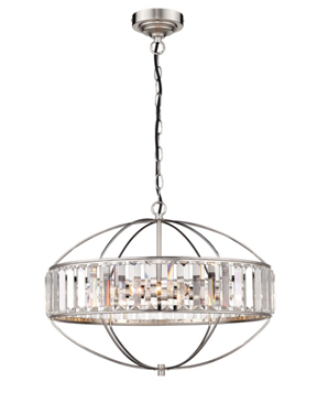 Люстра 600*420, 8*E14, 40W NewRgy Cristallo 2263R/8 CHR, Хром