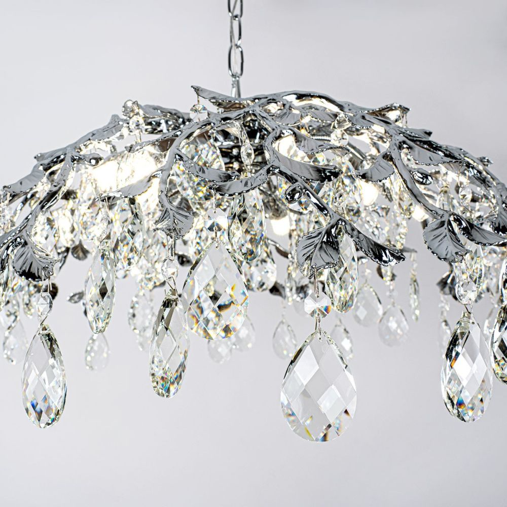 Подвесная люстра 60 см, MODELUX ML.8065.8 CR, хром