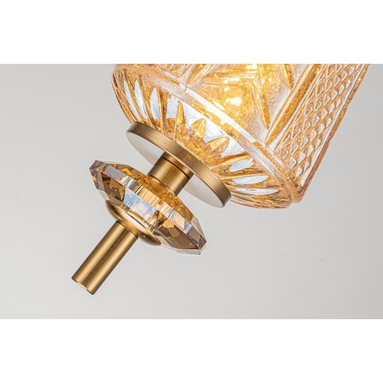 Подвесной светильник 10-86 см, 1*LED*4W, 3000K, Belfast Herbison A1952-A3 CA GL, Черный