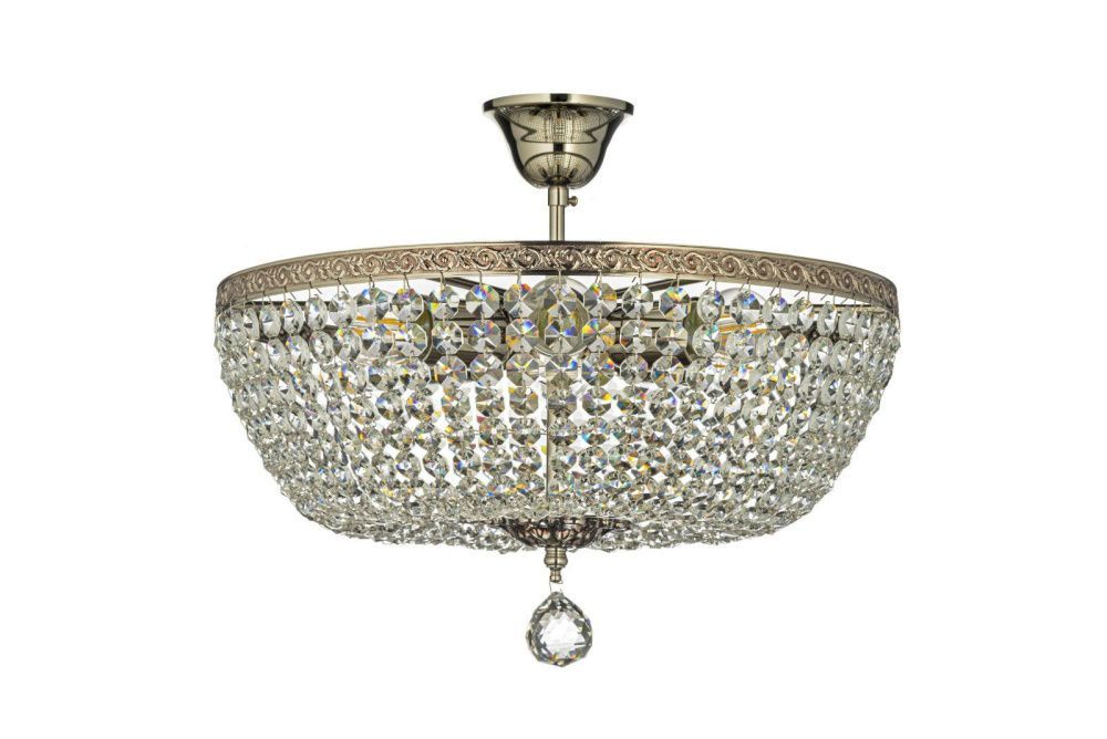 Люстра потолочная *40*25 см, 5*E27*60W, Arti Lampadari Castellana Nh Castellana E 1.3.40.501 NH, Матовый никель