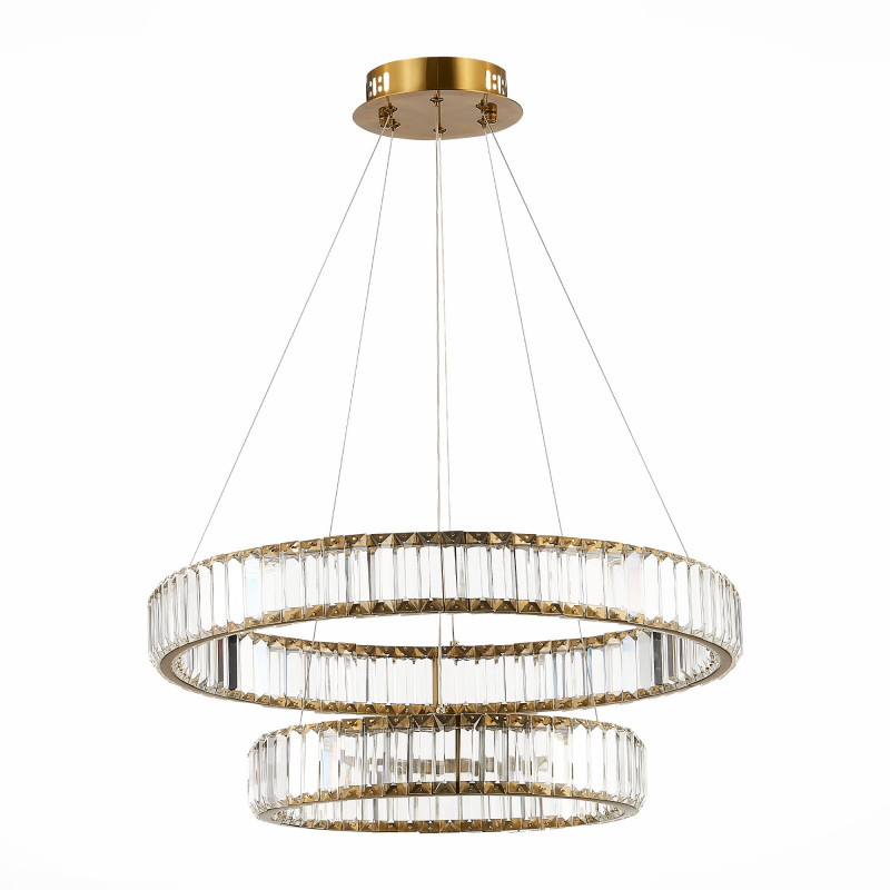 Люстра подвесная 62 см, 70W 4000K ST LUCE TIVOLI SL1622.303.02 Латунь