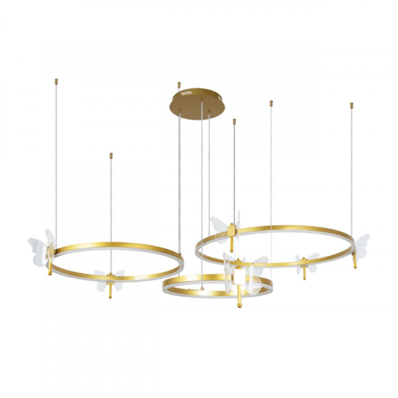 Светильник 40+60+80*150 см, 170W, 3000K-6000K, 25 м2 Arte Lamp A2187LM-3GO золото
