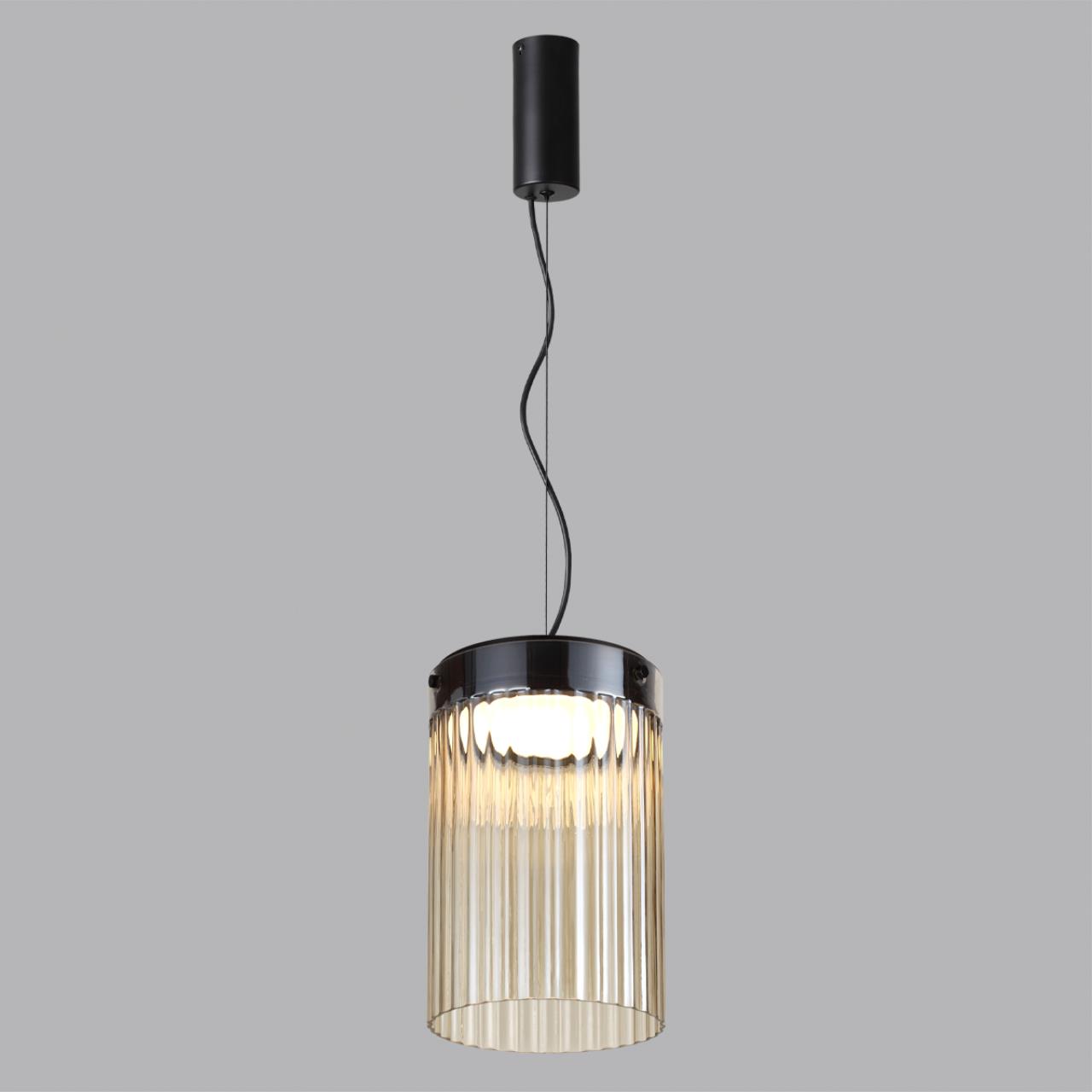 Подвес 19,6*19,6*164 см,  LED*W, 4000 К, Odeon Light Pillari, черный 5047/15L
