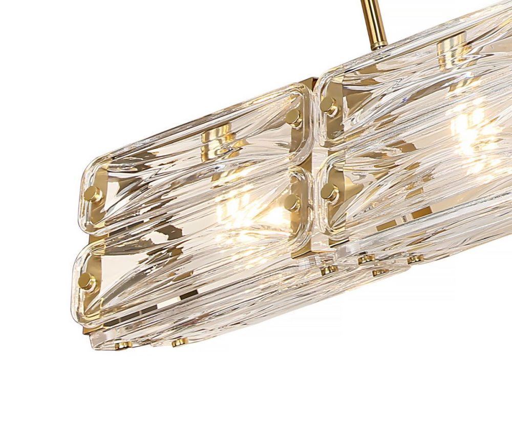 Подвесная люстра 100 см, Kink Light Тира 07598-100,36, латунь