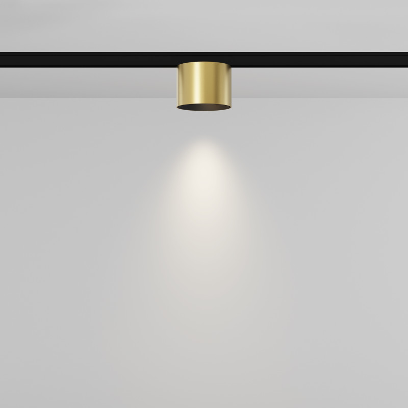 Трековый светильник 6*3,7 см, LED 5W 4000K Maytoni Technical Accessories for tracks Levity Alfa S TR188-1-5W4K-M-BBS черный и Латунь