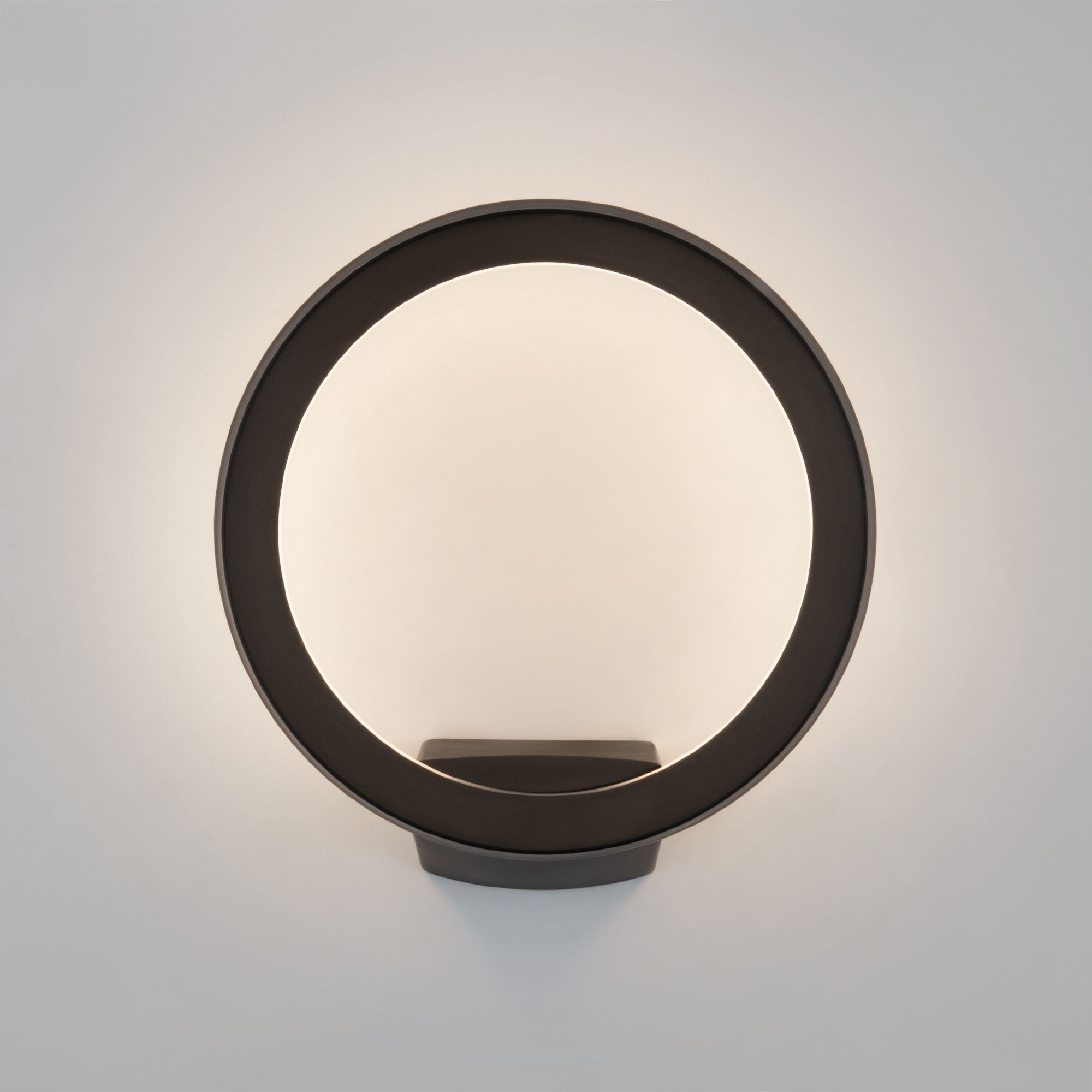 Уличный настенный светодиодный светильник Ring IP54 1710 TECHNO LED черный Elektrostandard