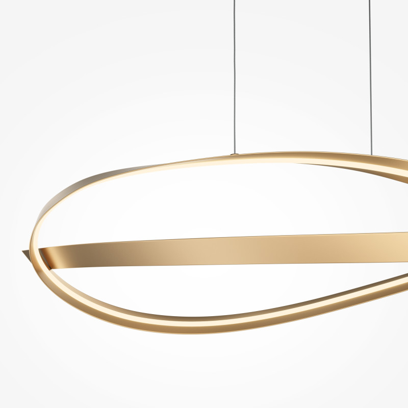 Подвесной светильник 107*45*329 см, LED, 38W, 3000К, Maytoni Plons MOD283PL-L40BS3K латунный