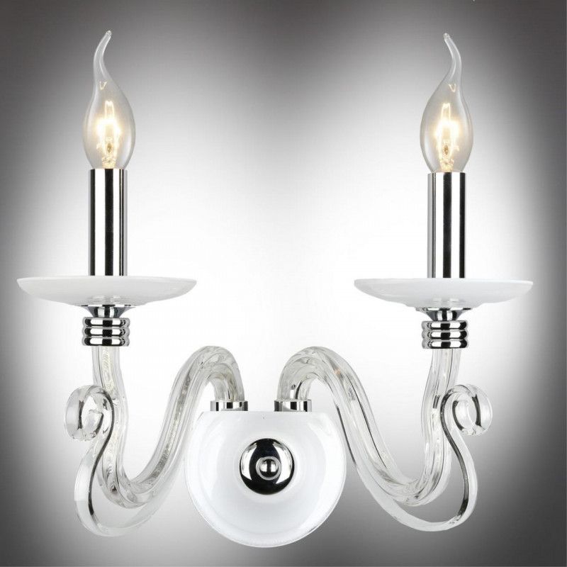Бра 20*35*35 см, 2*E14, 40W, Aployt Estel APL.702.01.02, белый
