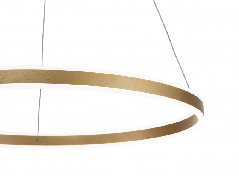 Подвесной светильник 800*800*100/1240 мм, 1*LED 123W 3000-5700K золото Indigo Galass V000017L, 14001/1P Gold