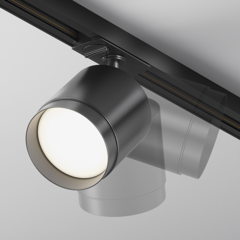Трековый светильник 8,2*14,8 см, 1 GX53*15W Polar TR088-1-GX53-B Maytoni Single phase track system Unity, Черный