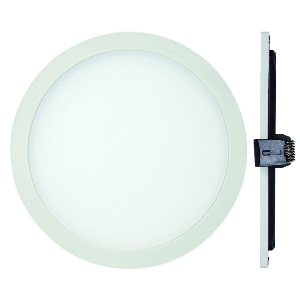 Светильник встраиваемый 14,5*2,5 см, вр 13 см, *LED*12W, 4000K, Mantra Saona MANC0181, матовый белый