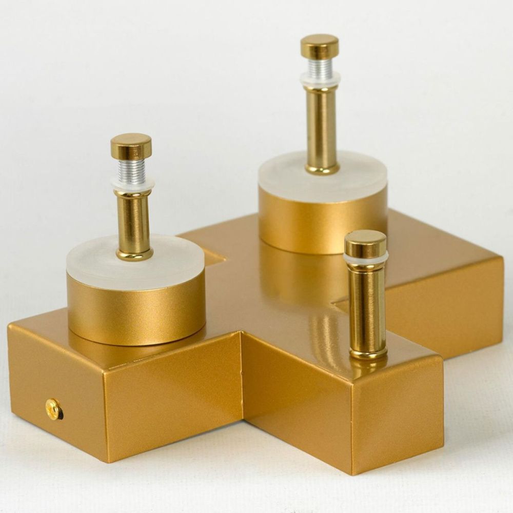 Настенный светильник 24 см, 10W, 4000K, Lussole Moore LSP-7444, матовое золото