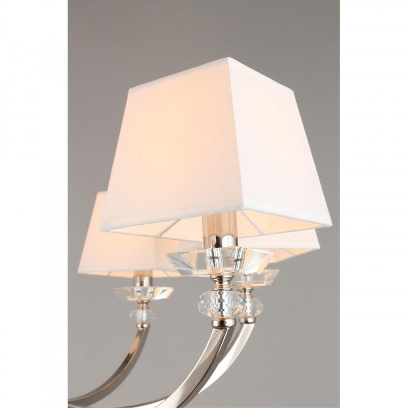 Подвесная люстра 88*70-120 см, 8*E14, 40W, Aployt Gay APL.754.03.08, хром