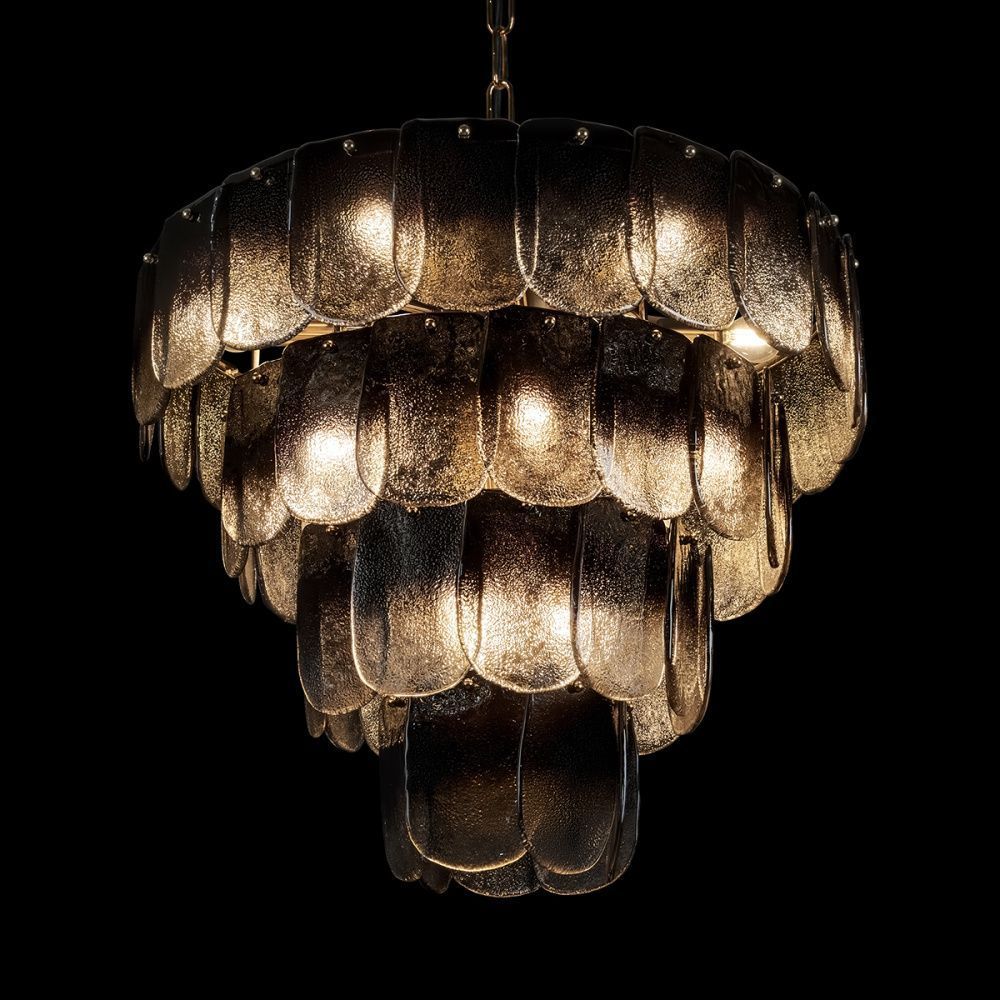 Подвесная люстра 60 см, LOFT IT Gradient 10482/600 Smoke, золото