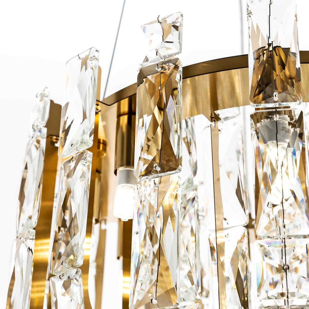 Подвесная люстра 40*60/140 см, 9*G9 MODELUX ML.6621.9 BS латунь