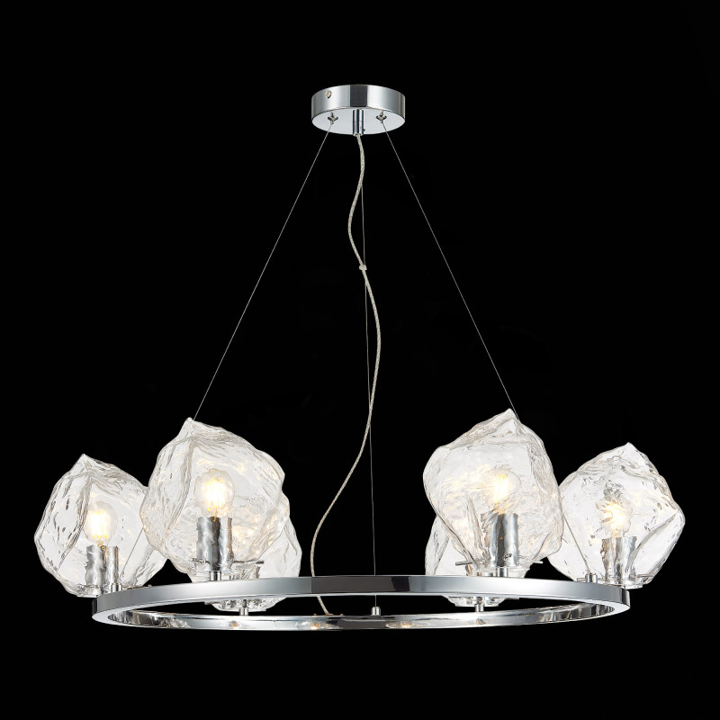 Люстра подвесная 82 см, ST LUCE PORTICI SL1175.103.06 Хром