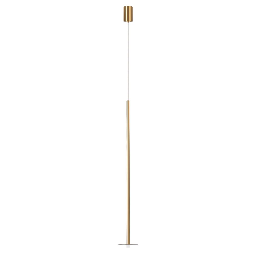 Подвесной светильник *10*83 см, 1*LED*3W, 4000K, Loft It Reed 10358/830 Disk AB, Матовая латунь+песочный черный