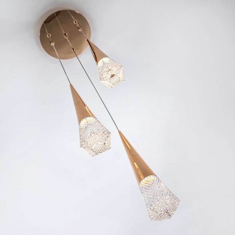 Подвесной светильник 21*21*90 см, LED 9W, 4000K, Золото MODELUX ML.3315.3