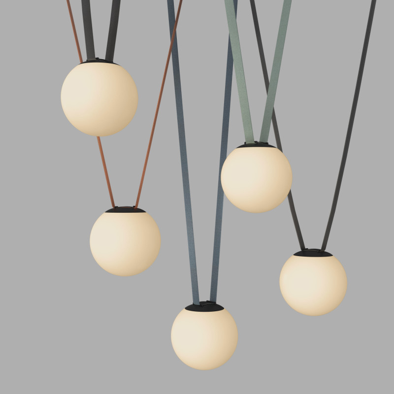 Трековый однофазный светильник 18 см, 10W, 3000K, Denkirs Belty Orb DK5553-BK, черный