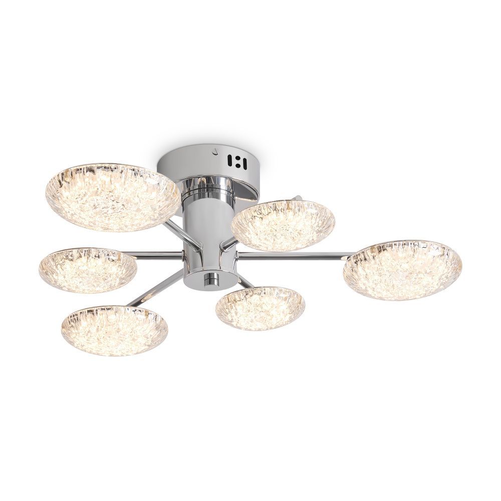 Потолочный светильник 16 см, LED*32W, 2700K, Freya Plane FR5531CL-L32CH, Хром