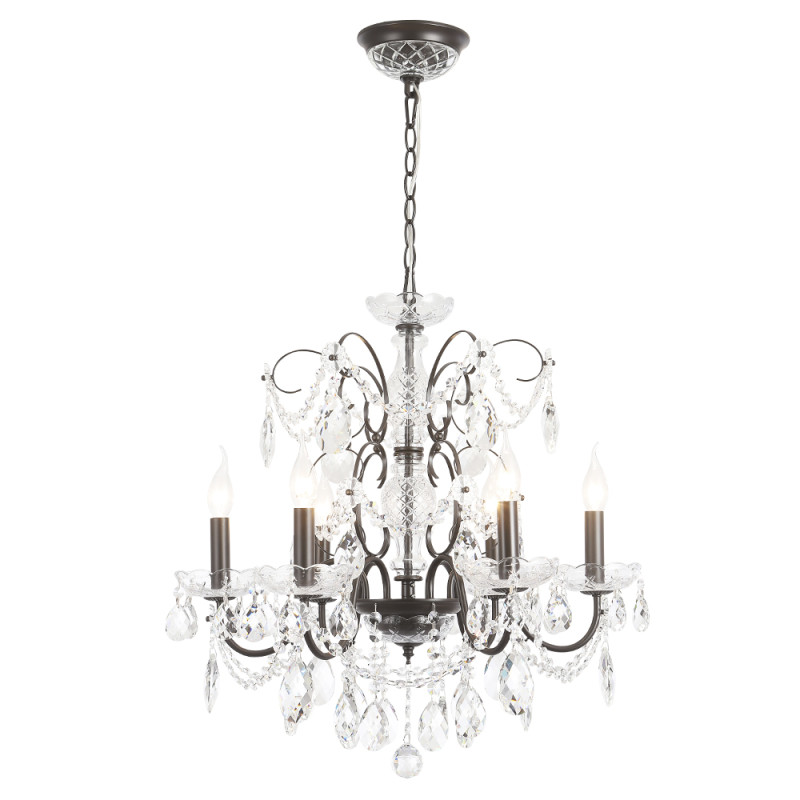 Светильник 60 см, Crystal Lux ODELIS SP6 BROWN, коричневый кофейный