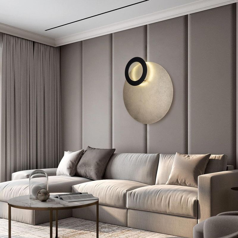 Бра 11x65см, LED, 30Вт, 4200K, Modelux MS.1504.650 Золото, Чёрный