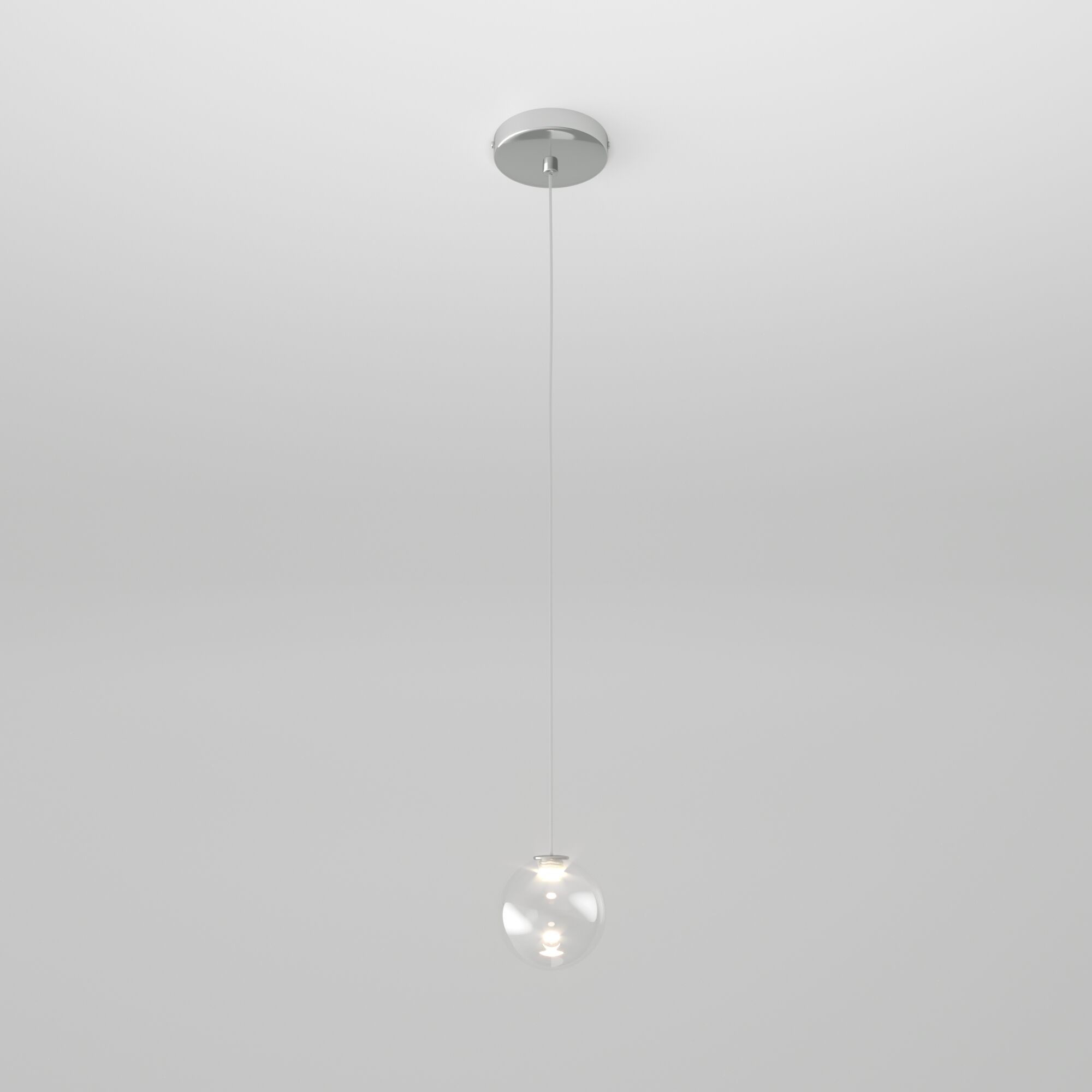 Подвесной светильник 8*8*168 см, *LED, 1W, 4200 Eurosvet Wonder 50234/1 LED, хром