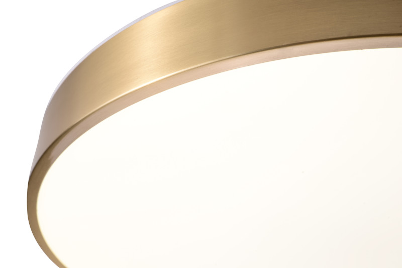 Накладной светильник 50*5 см, LED, 72W, 4000K Zortes Monna ZRS.1209.12, латунный