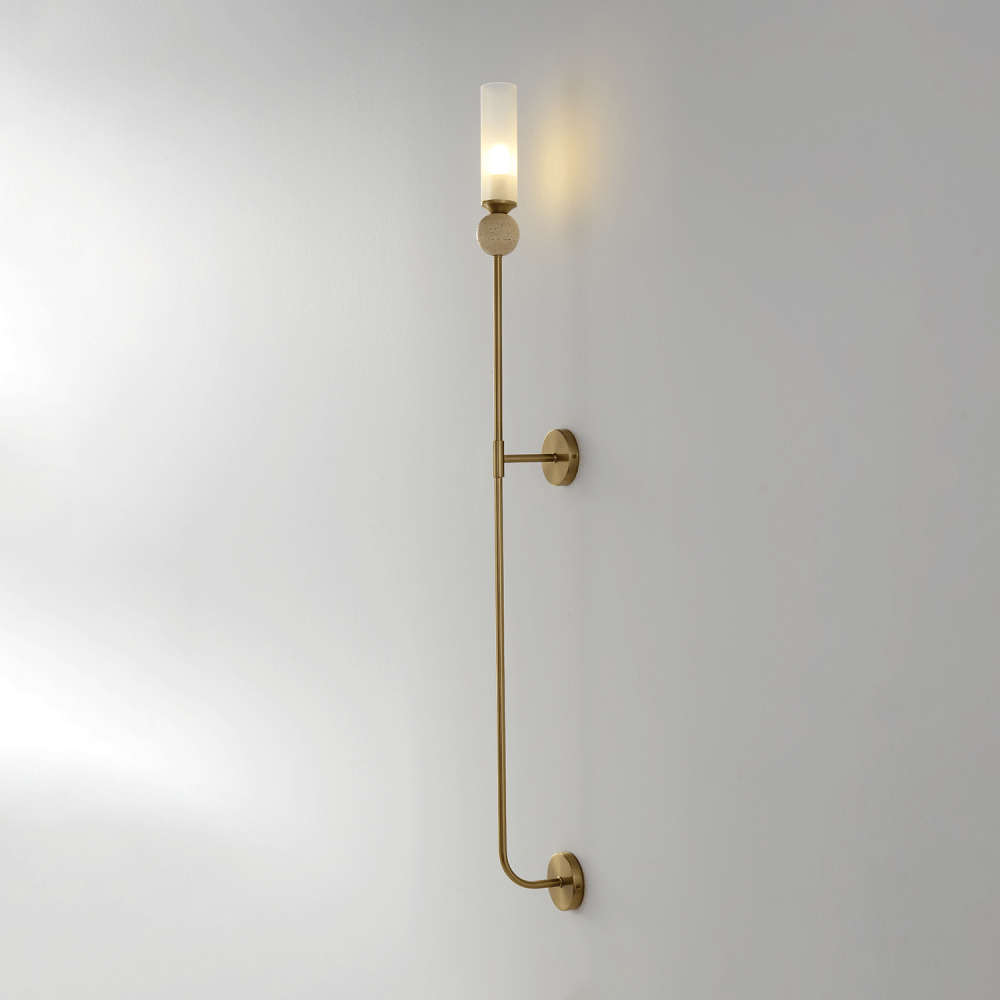 Бра *6*115- см, 1*E14*60W, Crystal Lux Simply SIMPLY AP1.2 BRASS, Латунь