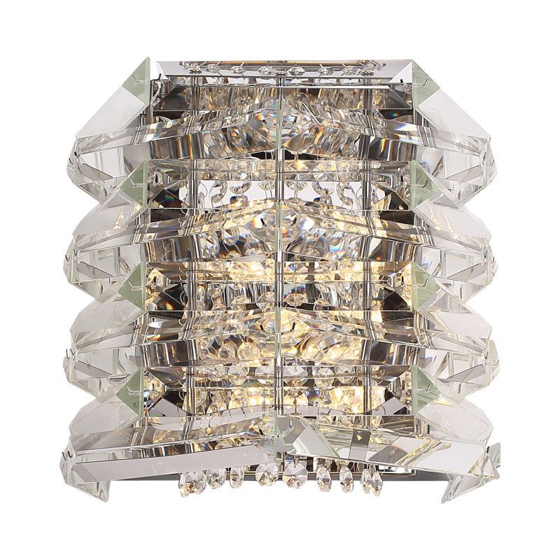 Бра *26*25 см, 2*E14*40W, ST-Luce STROZZI SL6137.101.02, никель