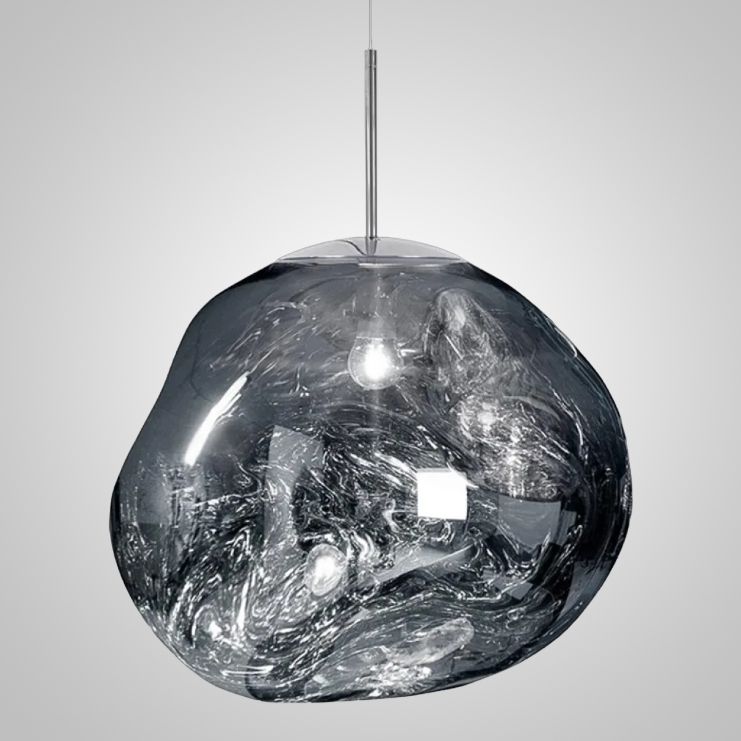Подвесной светильник Tom Dixon Melt Pendant Silver D50 50*50* см, 1*E14*40W, ImperiumLoft 40.2599, Серебристый