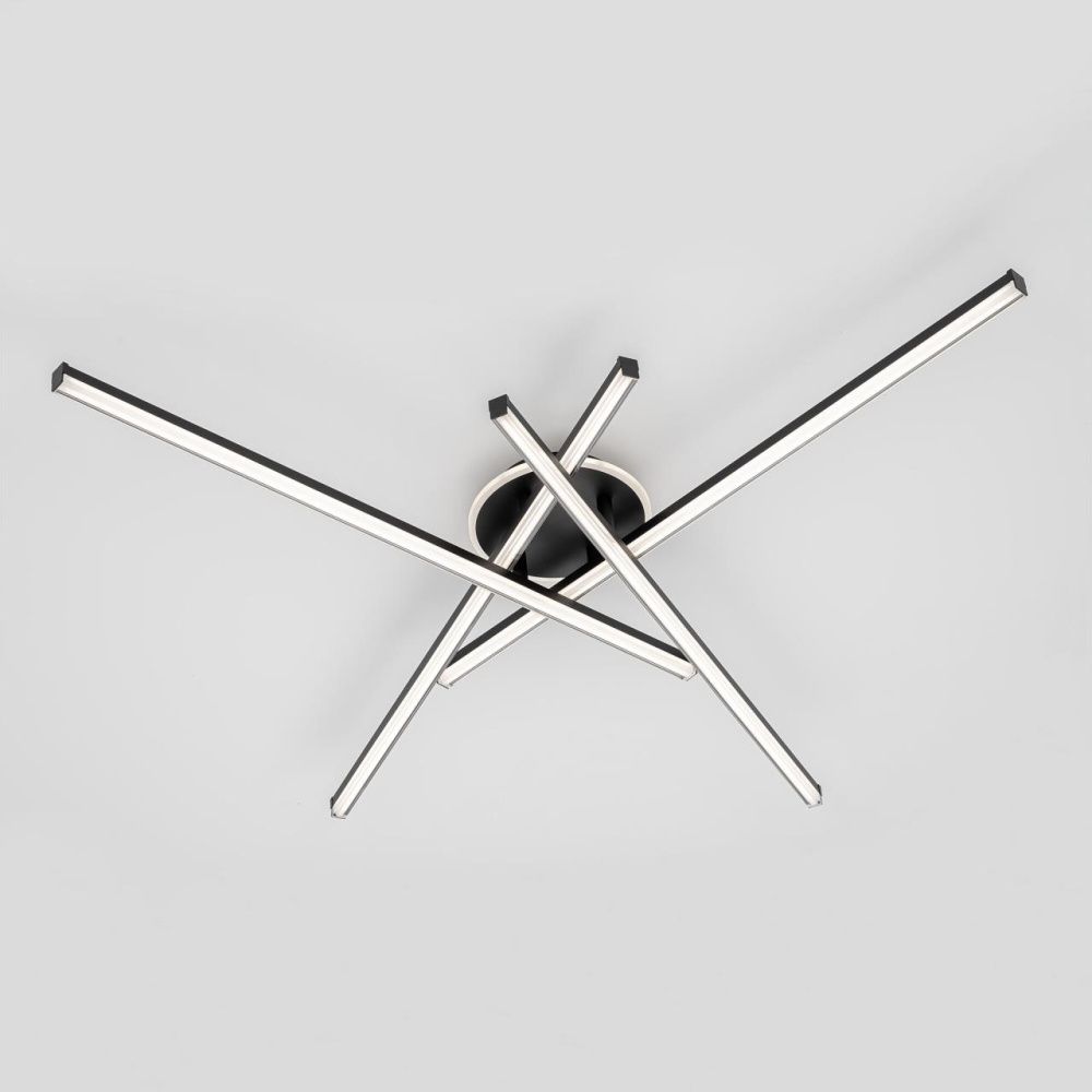 Люстра 120*120*11 см, 100W, 3000-6000K, 22 м2 Citilux Trent CL203641 черный