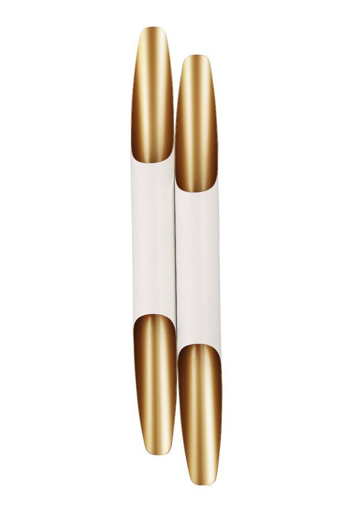 Бра 12**60-60 см, 4*GU10*50W, Crystal Lux Sonata CLT 332W4-V2 WH-GO, Белый/Золото