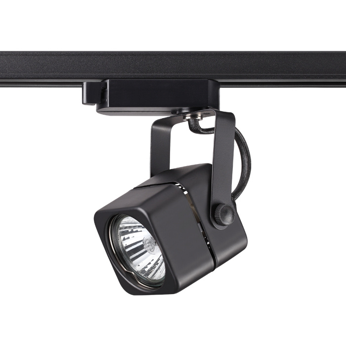 Трековый светильник Novotech Pipe 370429, черный, 14.5x7.8x7.8см, GU10, 50W
