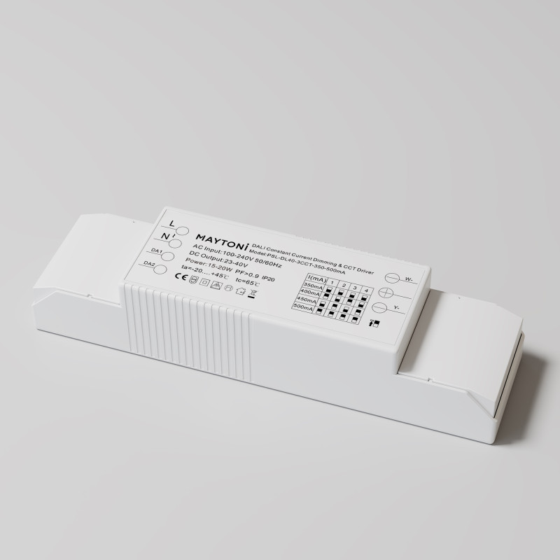 Блок питания 15,2*4*3 см, Maytoni Technical psl-dl PSL-DL40-3CCT-350-500mA белый