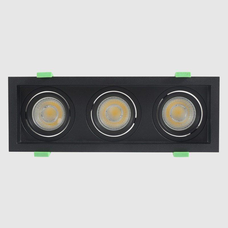 Встраиваемый светильник 26 см, Crystal Lux CLT 068C3 BL, черный