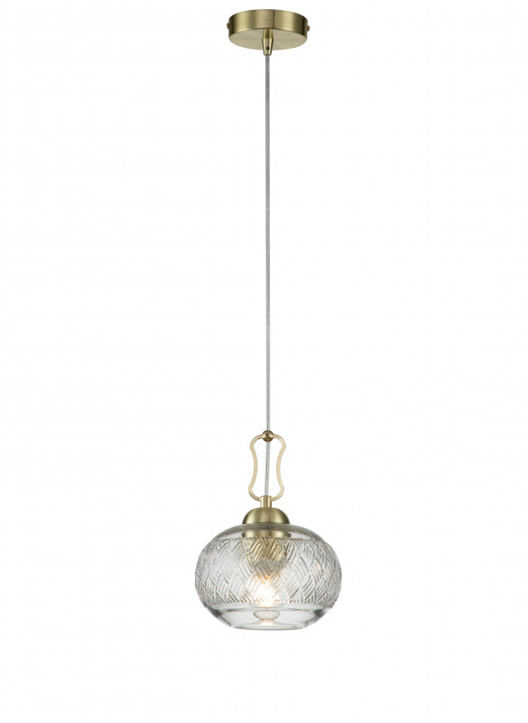 Подвесной светильник 180*180*265/1780 мм, 1*E27 золотой Indigo Pizzo V000290, 13007/C/1P Gold
