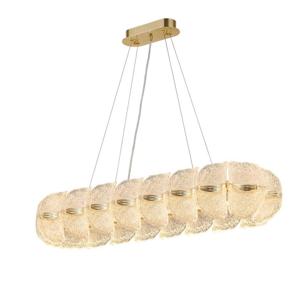 Люстра L1000 x W300 x H200(1200), мм, 160W, H GOLD (Золото) NewRgy NWL133-L1000*W300*H200(1200) H GOLD