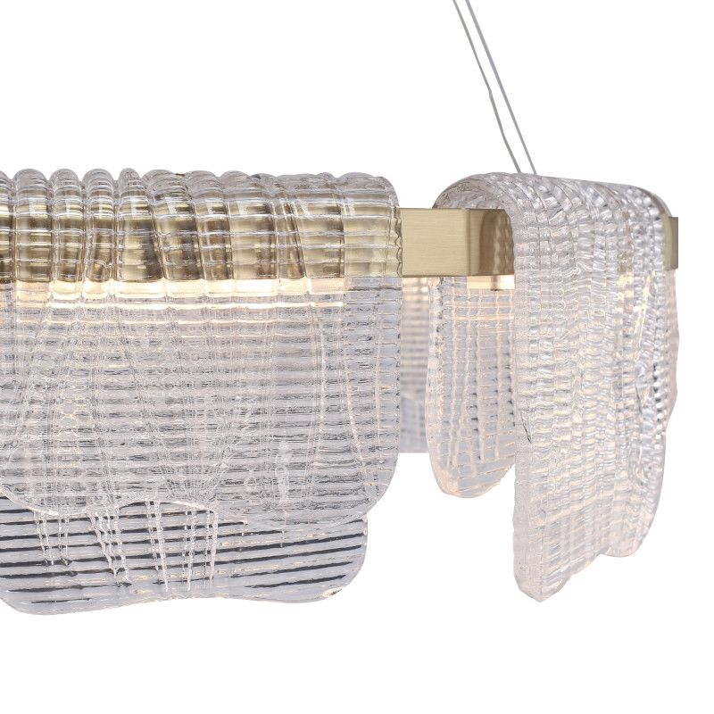 Подвесная люстра 60*150 см, 1*LED*54W, 4000K, ST-Luce Voile SL6021.203.54, золотой