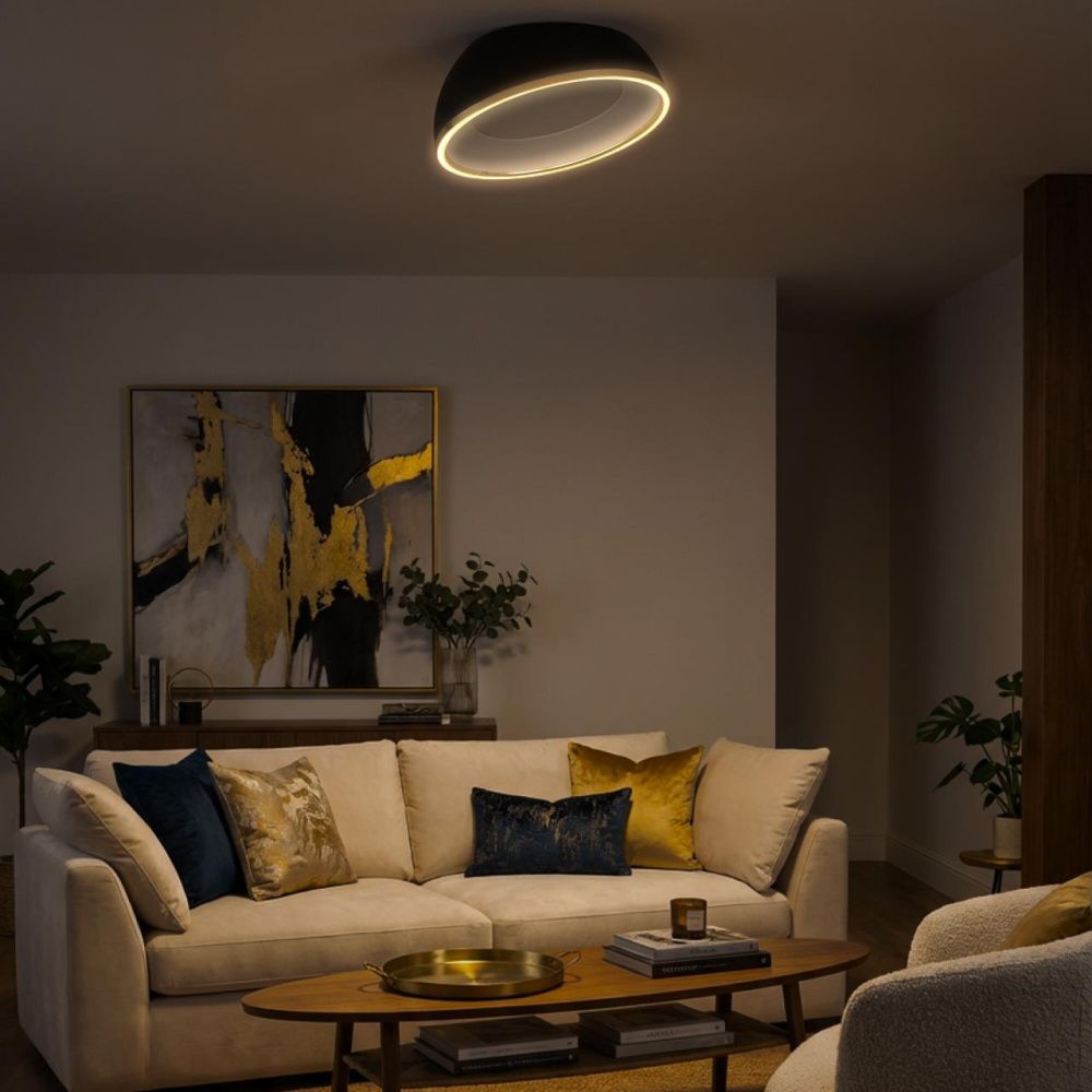 Светильник 50 см, 45W, 3000-6000K, Citilux FLOOM CL736151, черный-золото