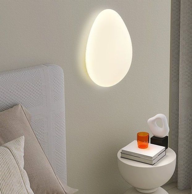 Настенный светильник DZN-1414  L165*W100/B250/1/LED/3000K DROP белый матовый стеклянный плафон 25-01
