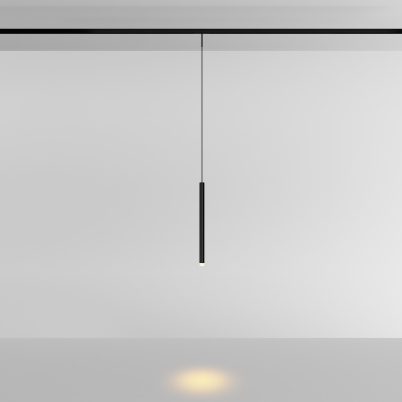 Трековый подвесной светильник 1,8*31 см, LED 3W 2700K Maytoni Technical Accessories for tracks Levity Skim TR191-1-3W2.7K-M-B черный